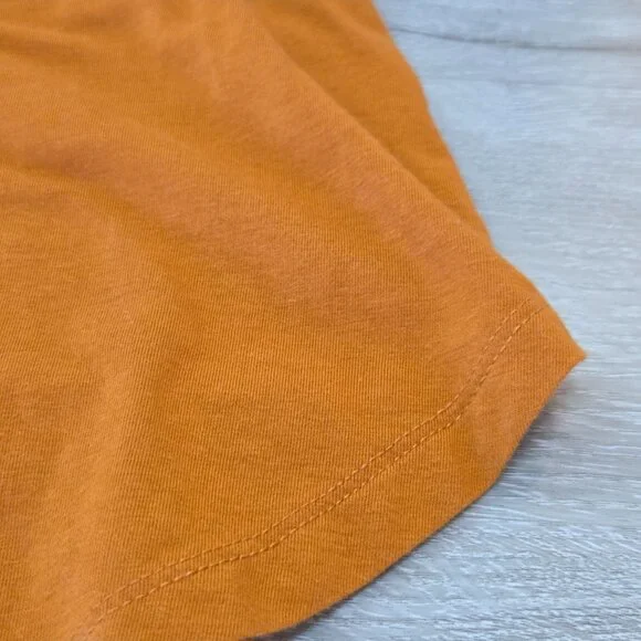 Ava & Viv Orange Long Sleeve Scoop Neck Shirt Womens Plus Size 2X - Picture 10 of 14